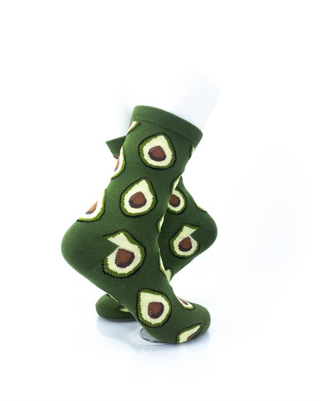 cooldesocks avocado quarter socks right view image