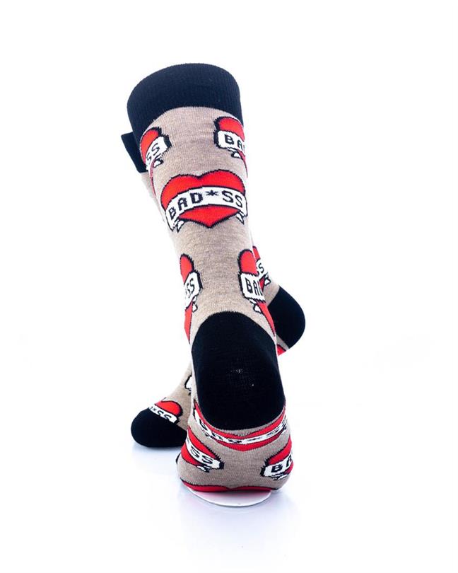 cooldesocks bad ass crew socks rear view image