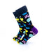 cooldesocks balloon party black crew socks left view image