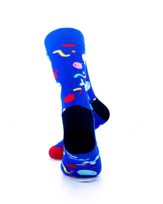 cooldesocks balloon party blue crew socks rear view image