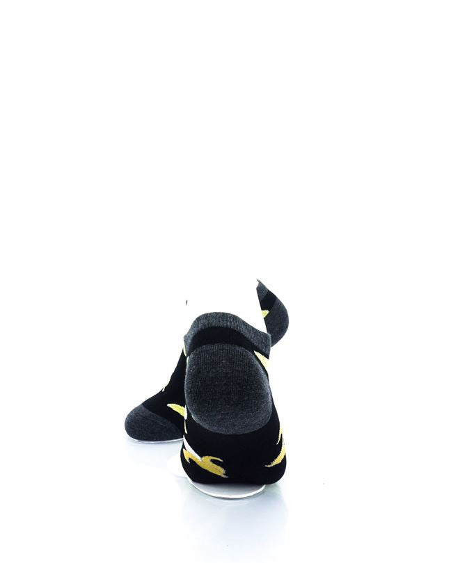 cooldesocks banana black liner socks rear view image