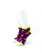 cooldesocks banana purple ankle socks front view image