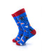 cooldesocks barbeque blue crew socks left view image
