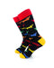 cooldesocks basset hound colorful crew socks left view image