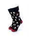 cooldesocks beer and pizza crew socks front view image