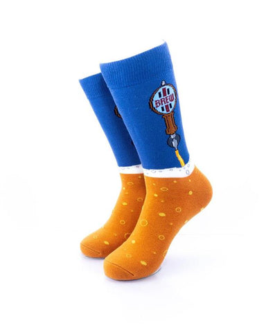 cooldesocks beer brew crew socks front view image