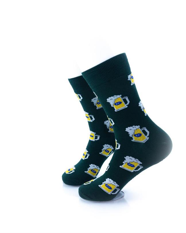 cooldesocks beer pint green quarter socks left view image