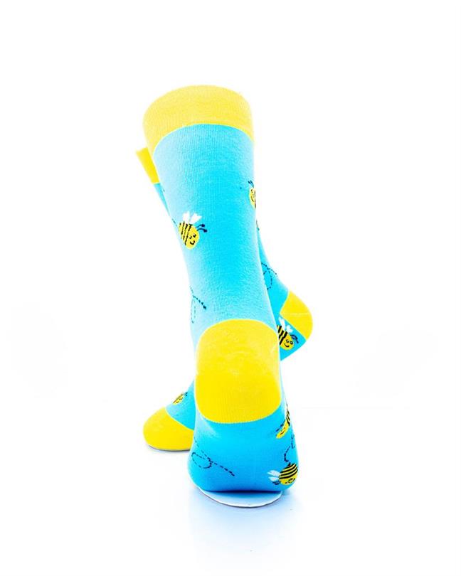 cooldesocks bees crew socks rear view image