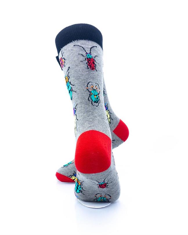cooldesocks beetle bugs crew socks rear view image