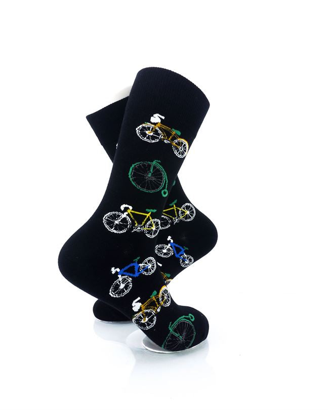 cooldesocks bicycle collectors crew socks right view image