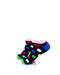 cooldesocks big dot black pink ankle socks left view image