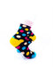 cooldesocks big dot black pink quarter socks right view image