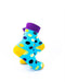 cooldesocks big dot blue purple quarter socks right view image