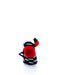 cooldesocks big dot bw red liner socks rear view image