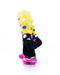 cooldesocks big dot crew socks rear view image pink black crew socks rear view image