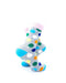 cooldesocks big dot gray pink quarter socks right view image