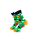 cooldesocks big dot green black quarter socks left view image