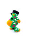 cooldesocks big dot green black quarter socks right view image