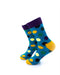 cooldesocks big dot green purple quarter socks left view image