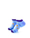 cooldesocks big dot purple blue ankle socks left view image