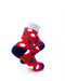 cooldesocks big dot red gray quarter socks right view image