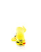 cooldesocks big dot yellow ankle socks rear view image