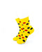 cooldesocks big dot_yellow_ quarter socks front view image