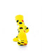 cooldesocks big dot_yellow_ quarter socks rear view image