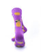 cooldesocks big pineapple purple gold crew socks rear view image