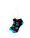 cooldesocks big pineapple red blue ankle socks front view image