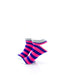 cooldesocks big stripe blue pink ankle socks left view image