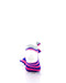 cooldesocks big stripe blue pink ankle socks rear view image