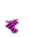 cooldesocks big stripe blue pink ankle socks right view image