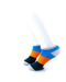 cooldesocks big stripe orange ankle socks left view image