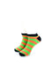 cooldesocks big stripe orange green ankle socks front view image
