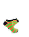 cooldesocks big stripe orange green ankle socks right view image