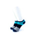 cooldesocks big stripe teal ankle socks front view image