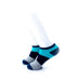 cooldesocks big stripe teal ankle socks left view image