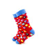 cooldesocks billiard balls red crew socks left view image