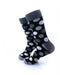 cooldesocks black and white big dot crew socks left view image