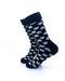 cooldesocks black and white big dot sunset crew socks left view image