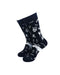 cooldesocks black and white caveman paintings crew socks front view image