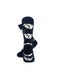 cooldesocks black and white dogs quarter socks rear view image