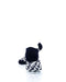 cooldesocks black and white kaleidoscope ankle socks rear view image