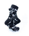 cooldesocks black and white petals crew socks right view image