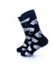 cooldesocks black and white platinum panther crew socks left view image