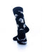 cooldesocks black and white platinum panther crew socks rear view image