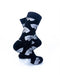 cooldesocks black and white platinum panther crew socks right view image
