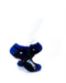cooldesocks blue flowers ankle socks right view image