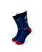 cooldesocks blue tiger shrimp crew socks front view image